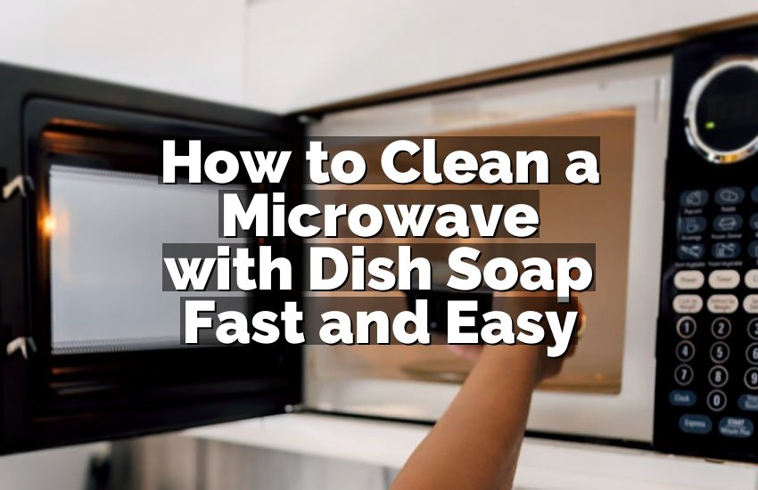 How to Clean a Microwave with Dish Soap Fast and Easy