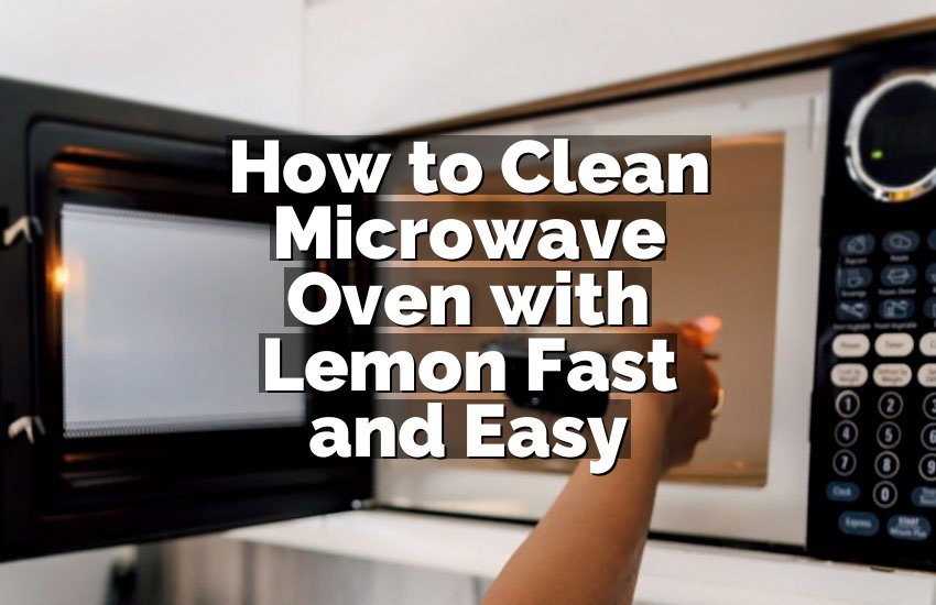 How to Clean Microwave Oven with Lemon Fast and Easy