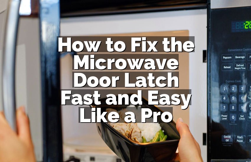 How to Fix the Microwave Door Latch Fast and Easy Like a Pro