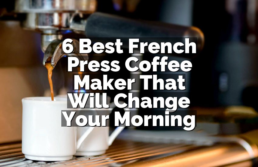 6 Best French Press Coffee Maker That Will Change Your Morning