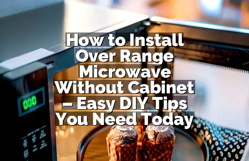 How to Install Over Range Microwave Without Cabinet – Easy DIY Tips You Need Today