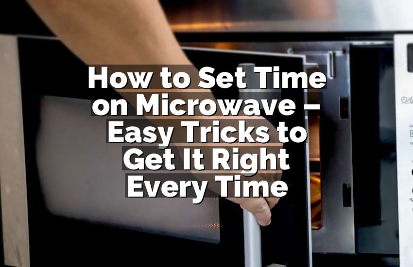 How to Set Time on Microwave – Easy Tricks to Get It Right Every Time