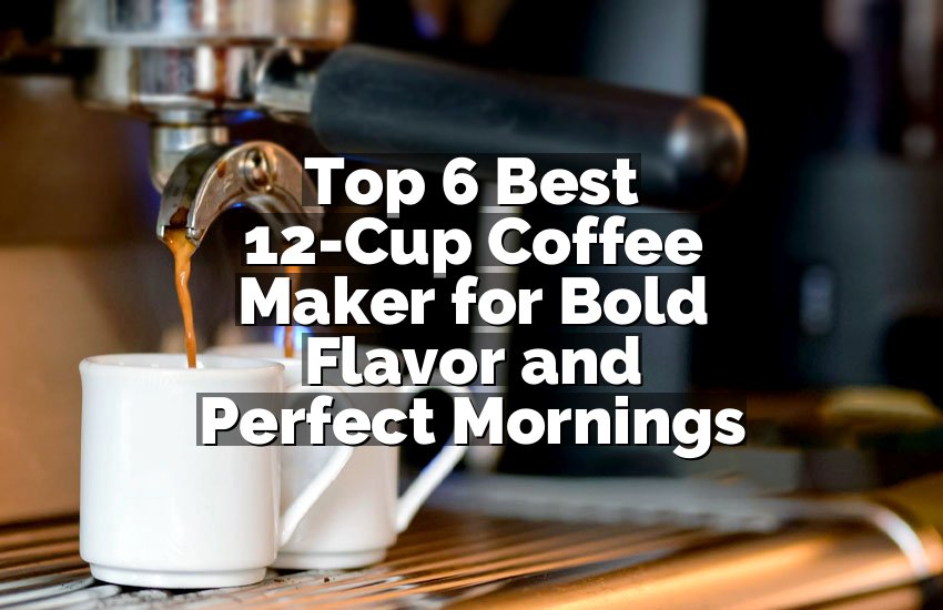 Top 6 Best 12-Cup Coffee Maker for Bold Flavor and Perfect Mornings