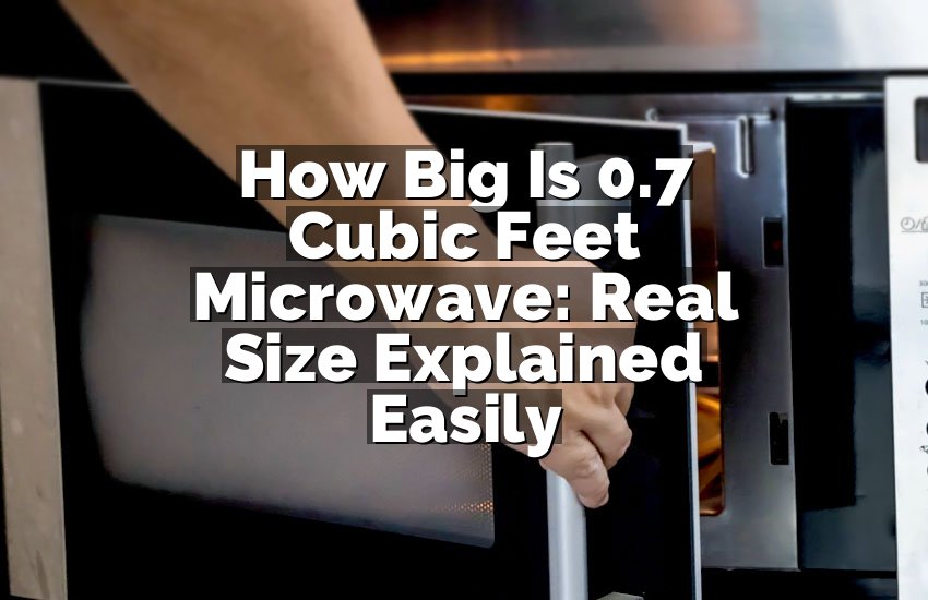 How Big Is 0.7 Cubic Feet Microwave: Real Size Explained Easily