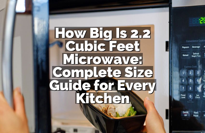How Big Is 2.2 Cubic Feet Microwave: Complete Size Guide for Every Kitchen