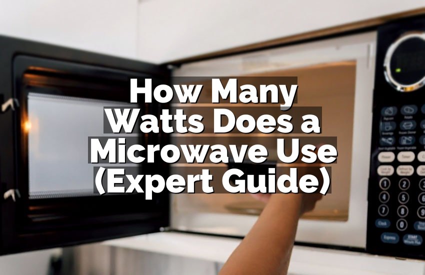 How Many Watts Does a Microwave Use (Expert Guide)