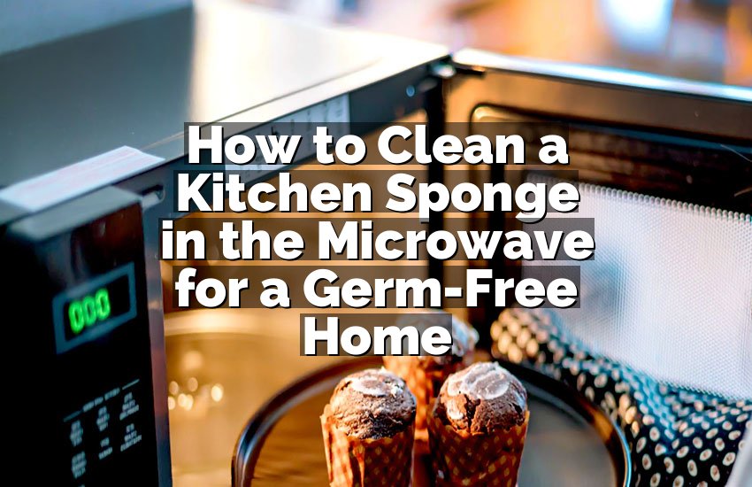 How to Clean a Kitchen Sponge in the Microwave for a Germ-Free Home
