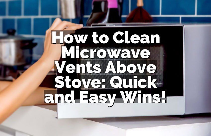 How to Clean Microwave Vents Above Stove: Quick and Easy Wins!