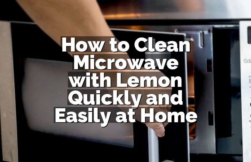 How to Clean Microwave with Lemon Quickly and Easily at Home