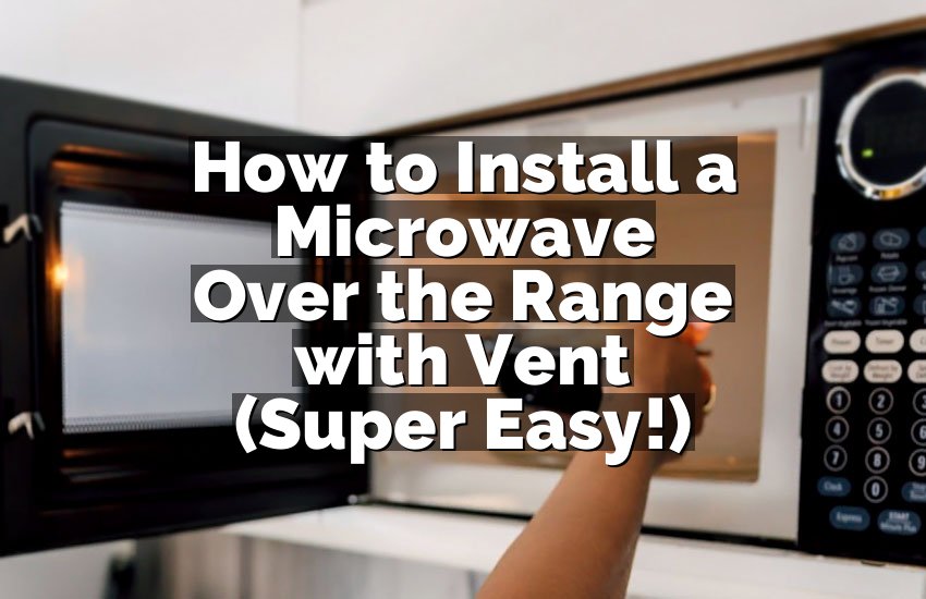 How to Install a Microwave Over the Range with Vent (Super Easy!)