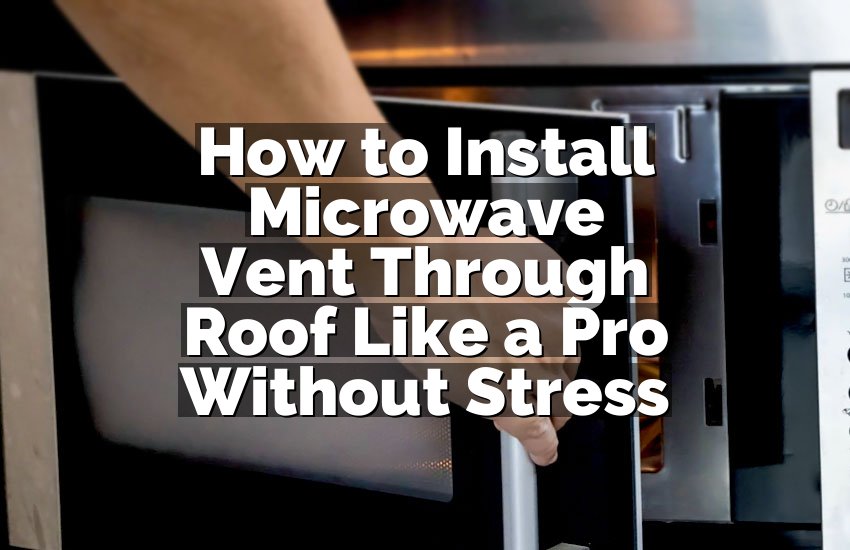 How to Install Microwave Vent Through Roof Like a Pro Without Stress