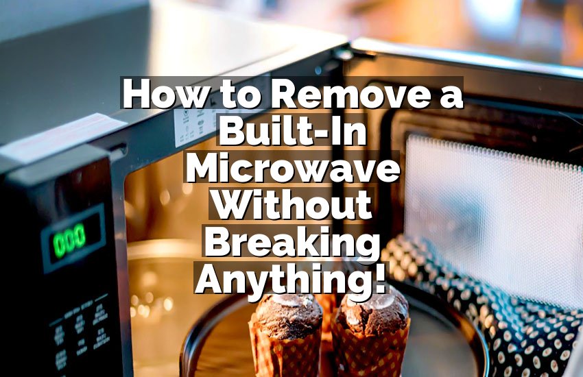 How to Remove a Built-In Microwave Without Breaking Anything!