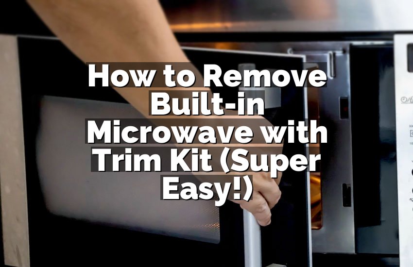How to Remove Built-in Microwave with Trim Kit (Super Easy!)