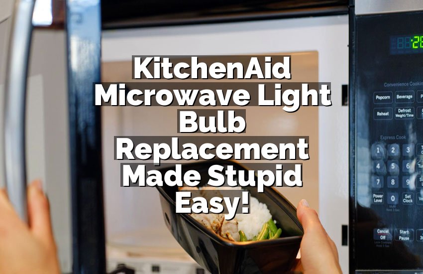 KitchenAid Microwave Light Bulb Replacement Made Stupid Easy!