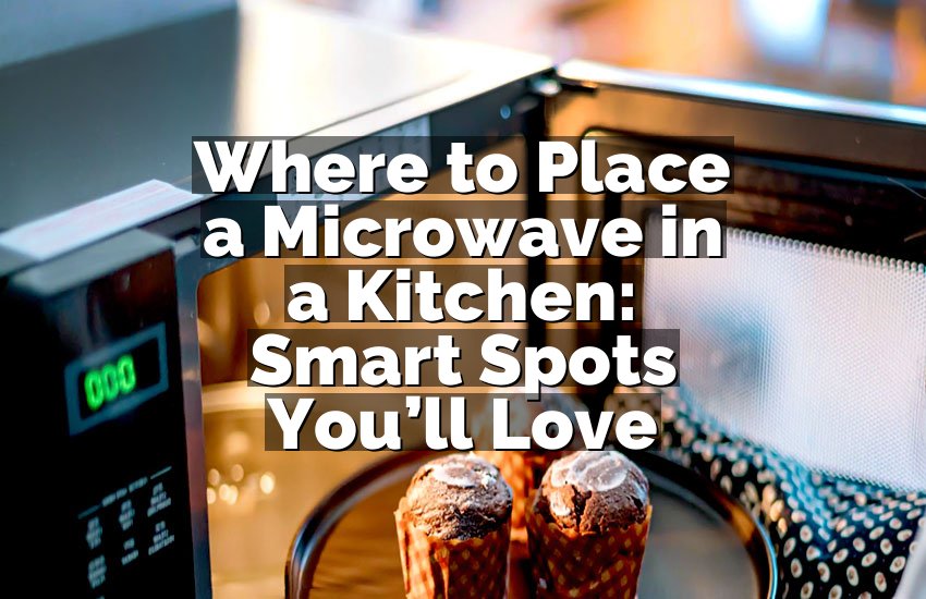 Where to Place a Microwave in a Kitchen: Smart Spots You’ll Love