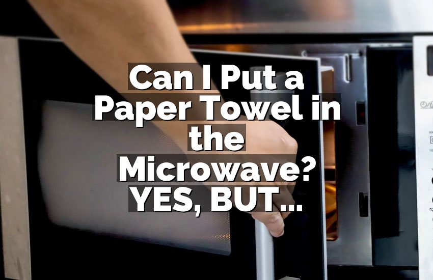 Can I Put a Paper Towel in the Microwave? YES, BUT…