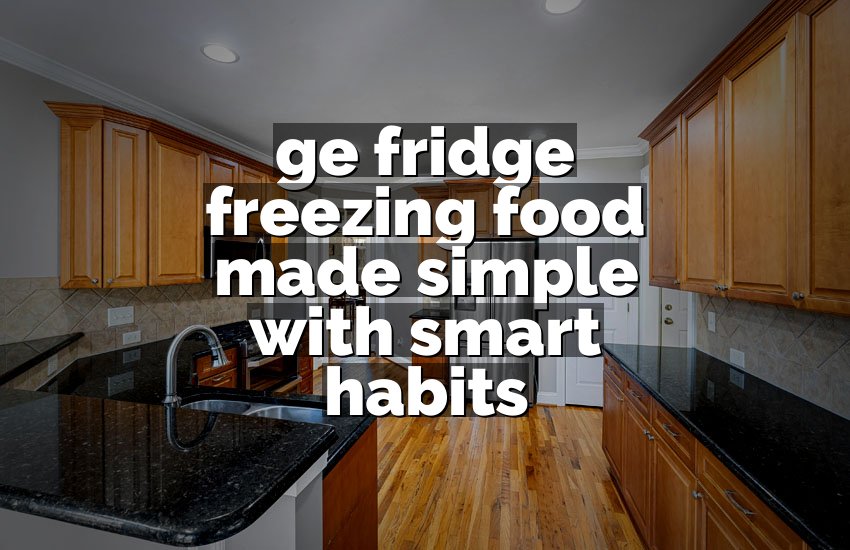 ge fridge freezing food made simple with smart habits