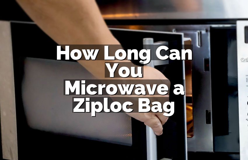 How Long Can You Microwave a Ziploc Bag