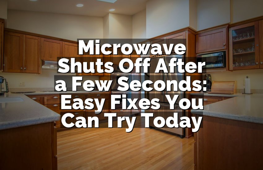 Microwave Shuts Off After a Few Seconds: Easy Fixes You Can Try Today