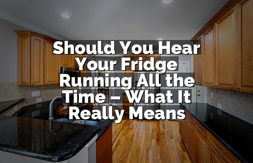 Should You Hear Your Fridge Running All the Time – What It Really Means