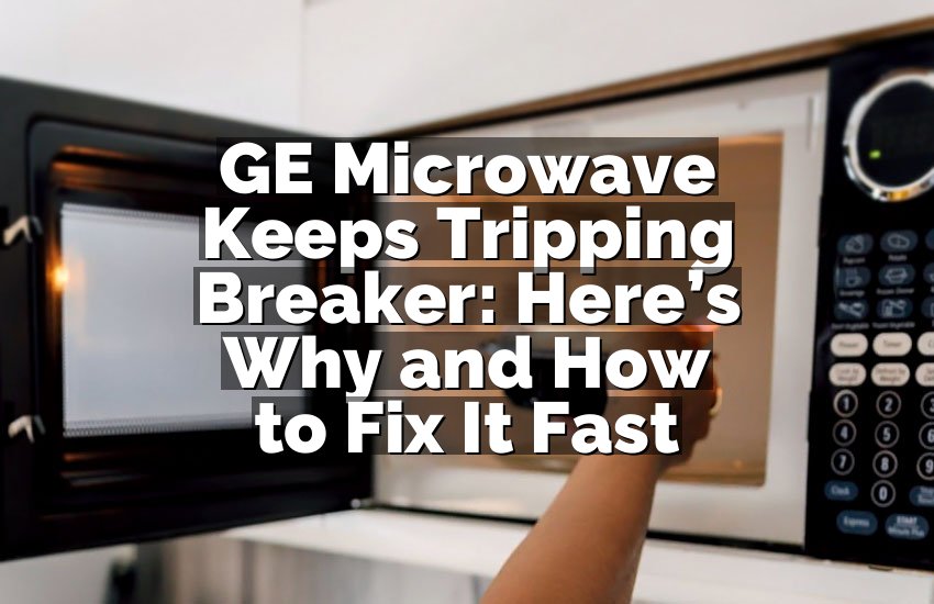 GE Microwave Keeps Tripping Breaker: Here’s Why and How to Fix It Fast