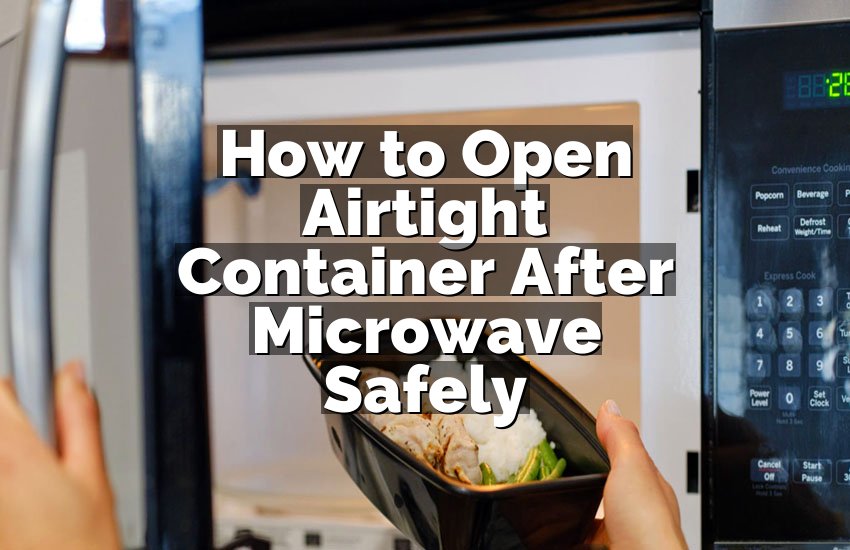 How to Open Airtight Container After Microwave Safely