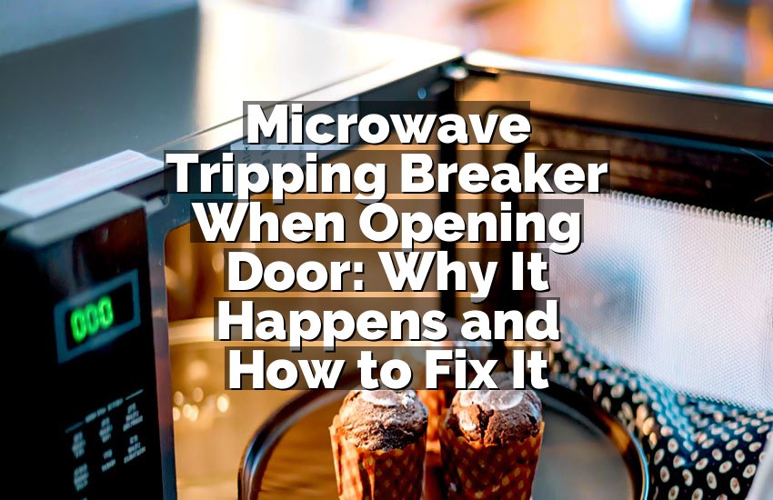Microwave Tripping Breaker When Opening Door: Why It Happens and How to Fix It