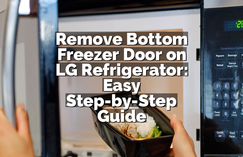 Remove Bottom Freezer Door on LG Refrigerator: Easy Step-by-Step Guide