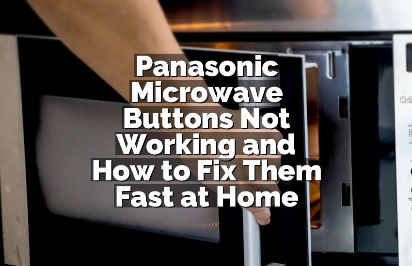 Panasonic Microwave Buttons Not Working and How to Fix Them Fast at Home