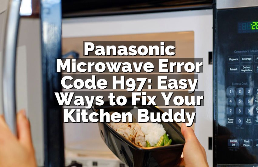 Panasonic Microwave Error Code H97: Easy Ways to Fix Your Kitchen Buddy