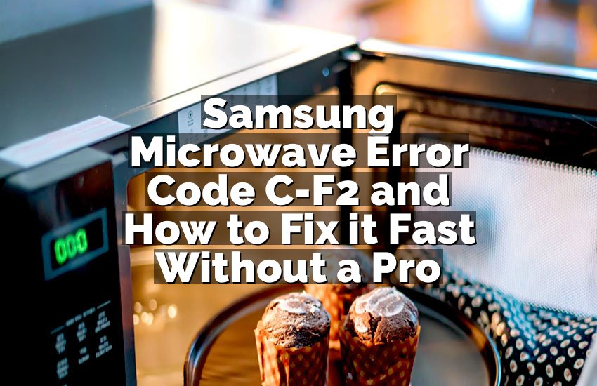 Samsung Microwave Error Code C-F2 and How to Fix it Fast Without a Pro
