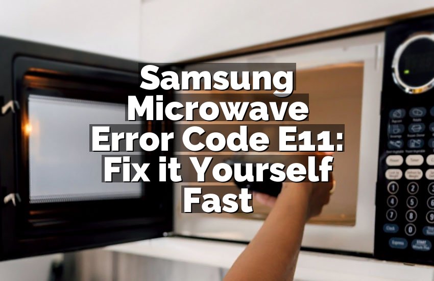 Samsung Microwave Error Code E11: Fix it Yourself Fast