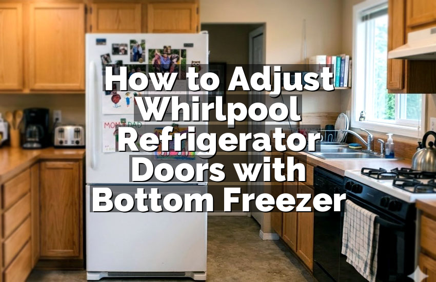 How to Adjust Whirlpool Refrigerator Doors with Bottom Freezer