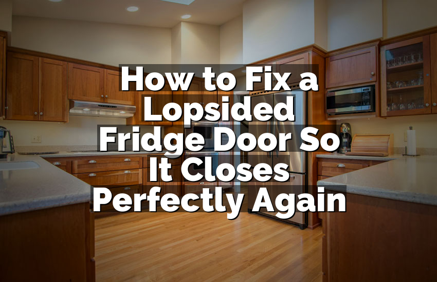 How to Fix a Lopsided Fridge Door So It Closes Perfectly Again