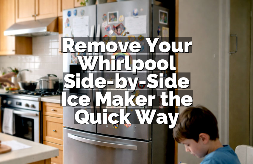 Remove Your Whirlpool Side-by-Side Ice Maker the Quick Way