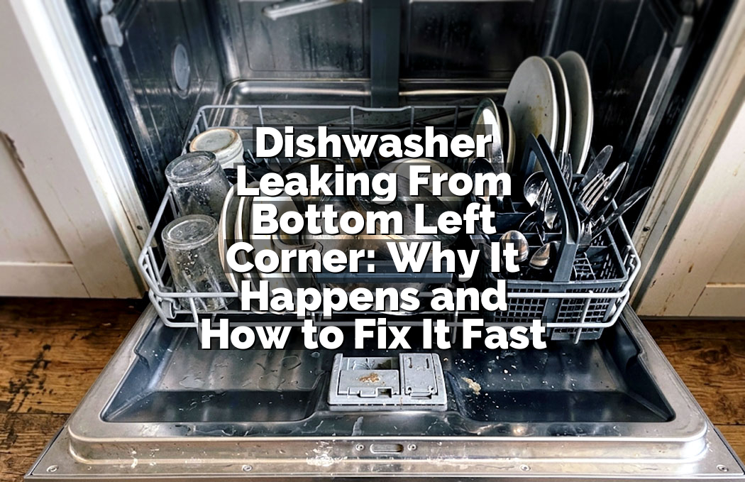 Dishwasher Leaking From Bottom Left Corner: Why It Happens and How to Fix It Fast