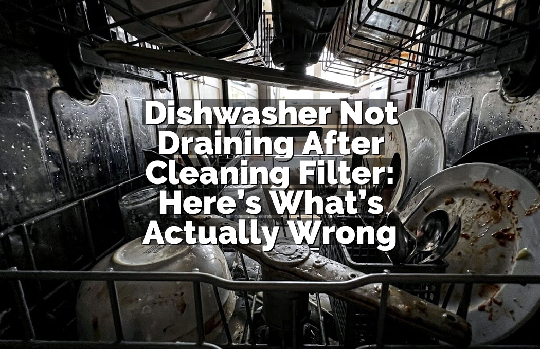 Dishwasher Not Draining After Cleaning Filter: Here’s What’s Actually Wrong