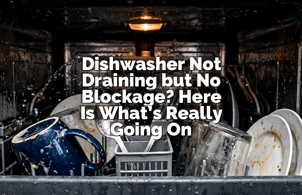 Dishwasher Not Draining but No Blockage? Here Is What’s Really Going On