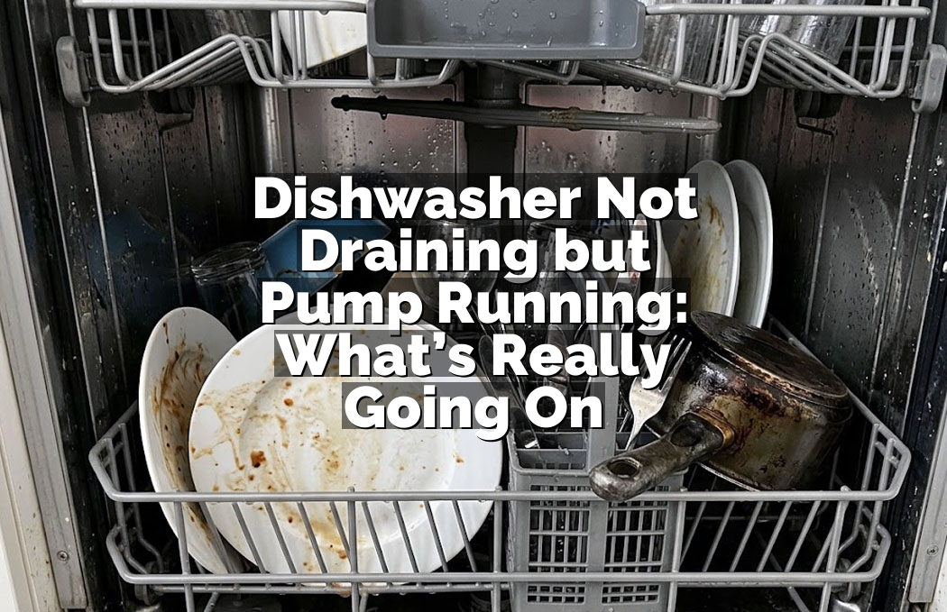 Dishwasher Not Draining but Pump Running: What’s Really Going On