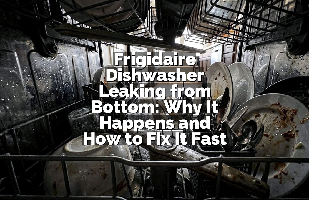 Frigidaire Dishwasher Leaking from Bottom: Why It Happens and How to Fix It Fast