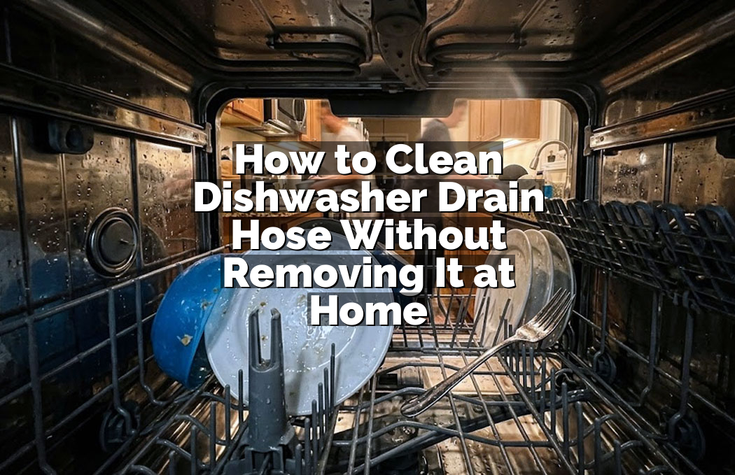 How to Clean Dishwasher Drain Hose Without Removing It at Home