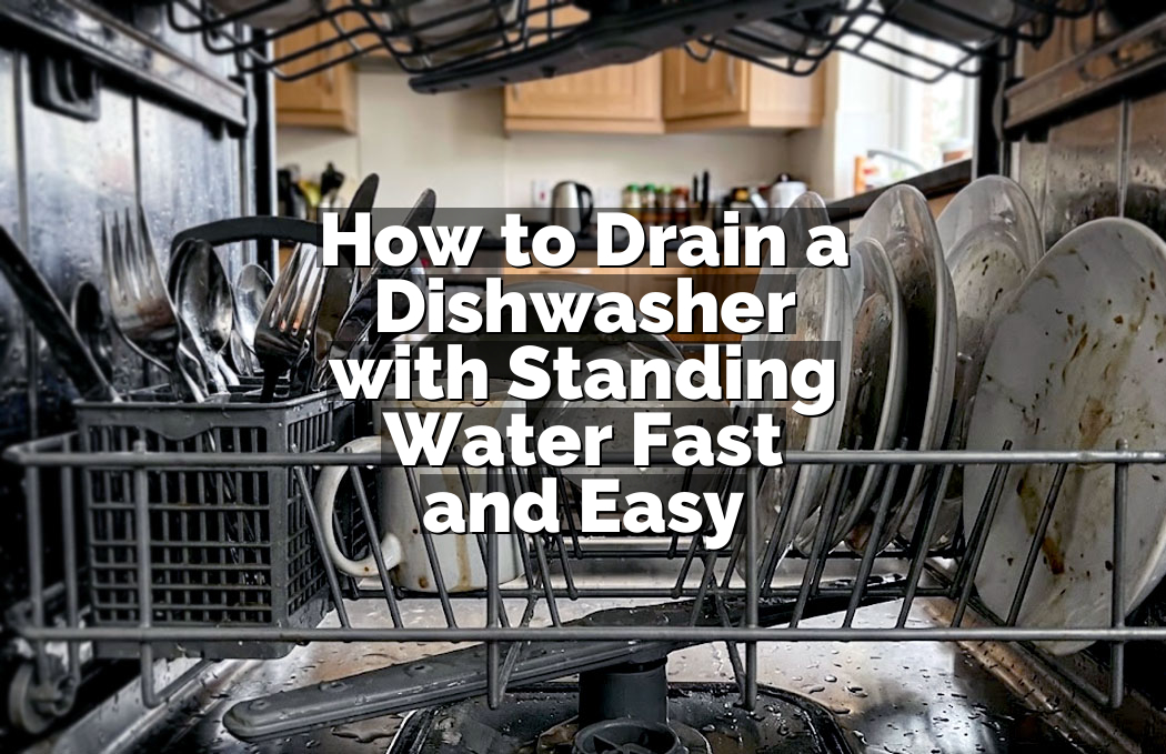 How to Drain a Dishwasher with Standing Water Fast and Easy