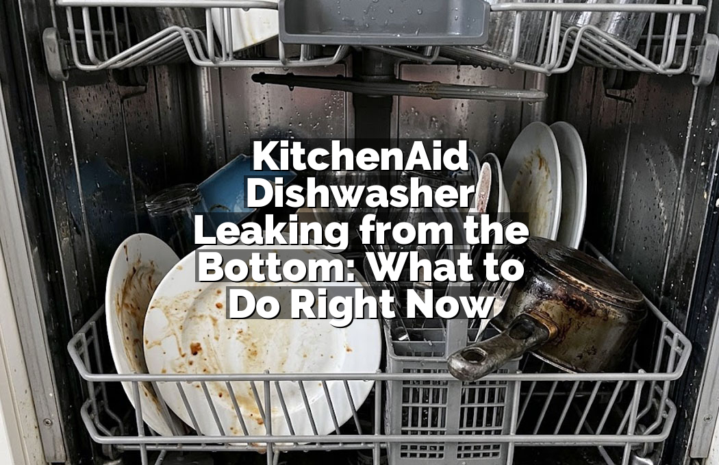 KitchenAid Dishwasher Leaking from the Bottom: What to Do Right Now