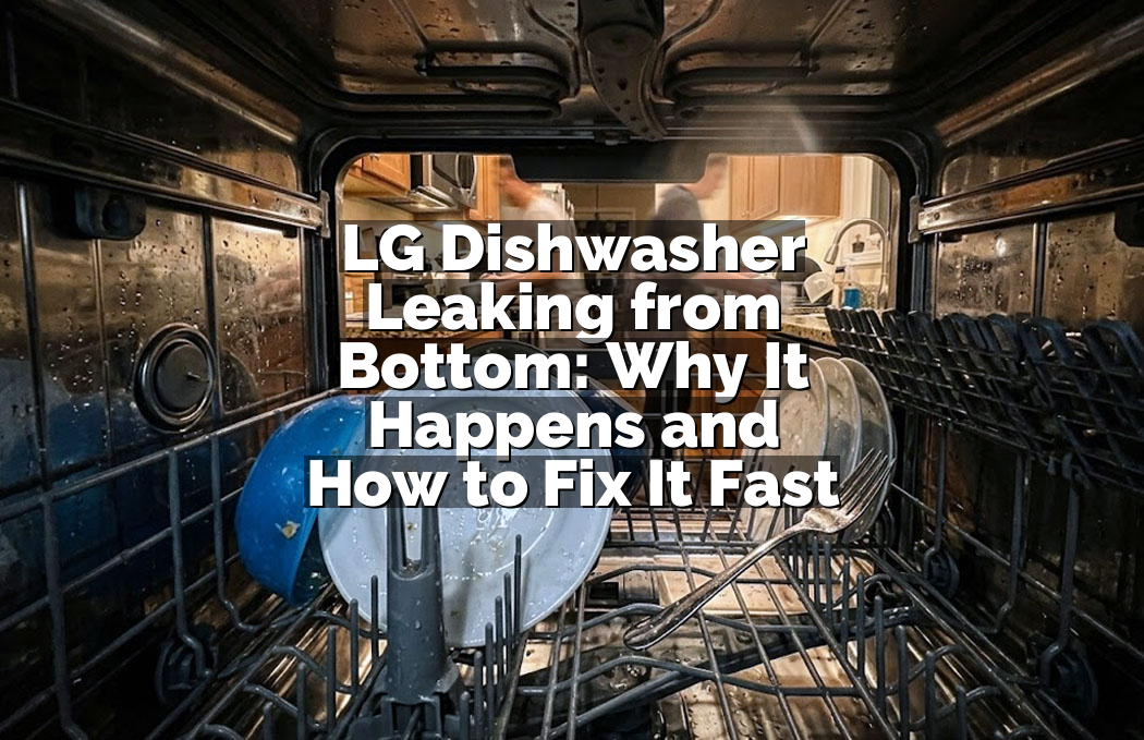LG Dishwasher Leaking from Bottom: Why It Happens and How to Fix It Fast