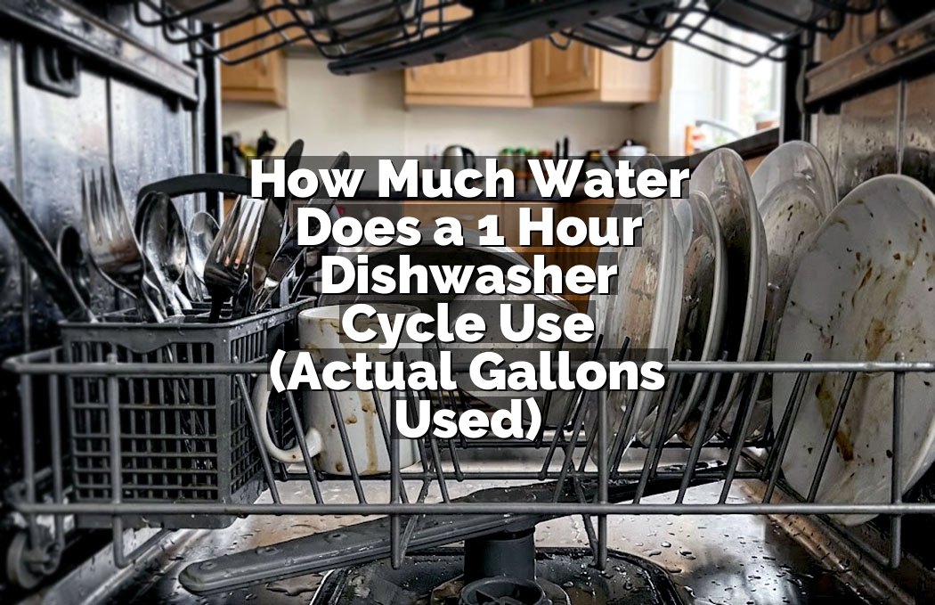 How Much Water Does a 1 Hour Dishwasher Cycle Use (Actual Gallons Used)