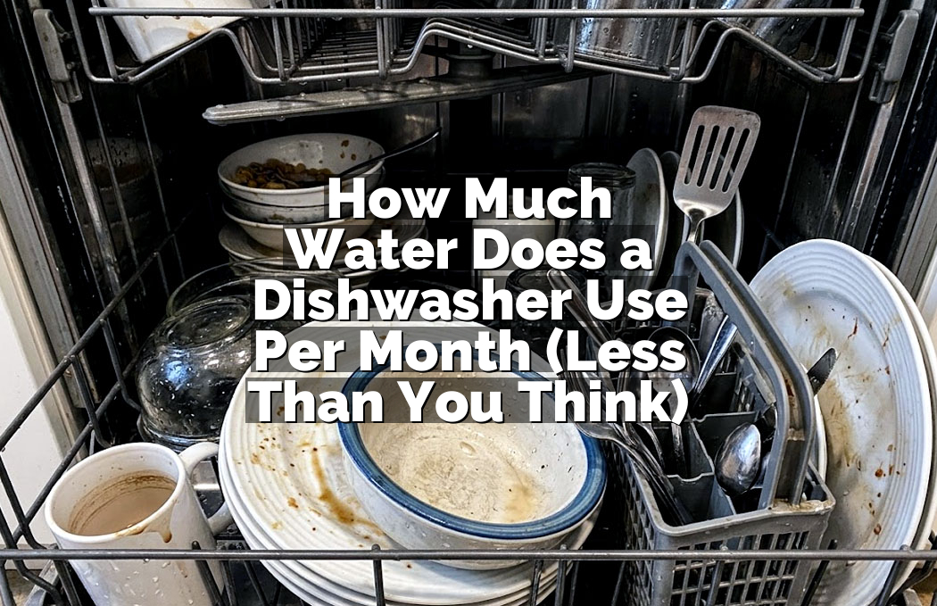 How Much Water Does a Dishwasher Use Per Month (Less Than You Think)