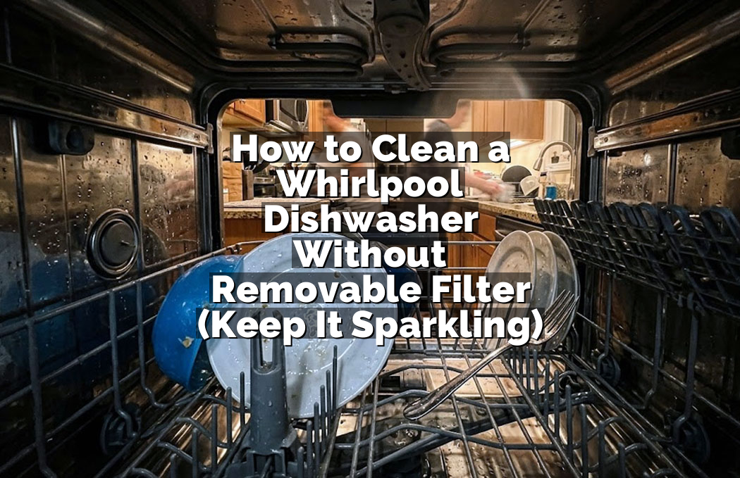 How to Clean a Whirlpool Dishwasher Without Removable Filter (Keep It Sparkling)