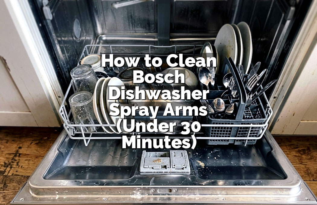 How to Clean Bosch Dishwasher Spray Arms (Under 30 Minutes)