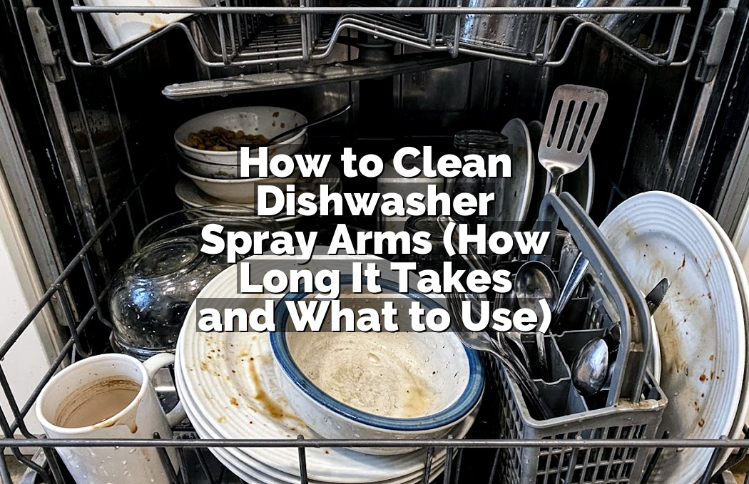 How to Clean Dishwasher Spray Arms (How Long It Takes and What to Use)