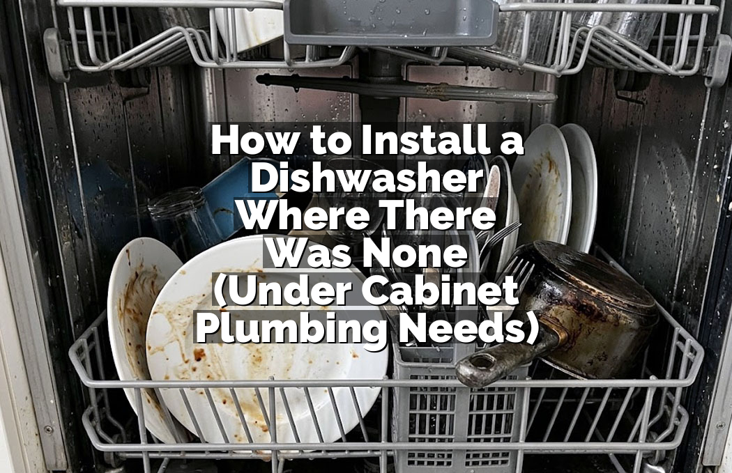 How to Install a Dishwasher Where There Was None (Under Cabinet Plumbing Needs)